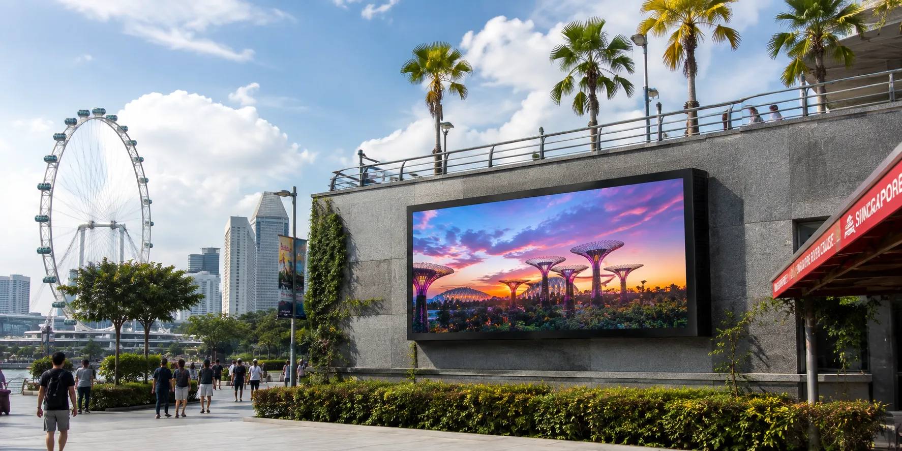 SV-P4O and SV-P5O outdoor LED display installation